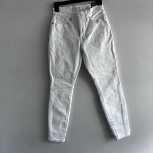 Women's Lucky Brand Ava Skinny Jeans Size 4 White Mid Rise